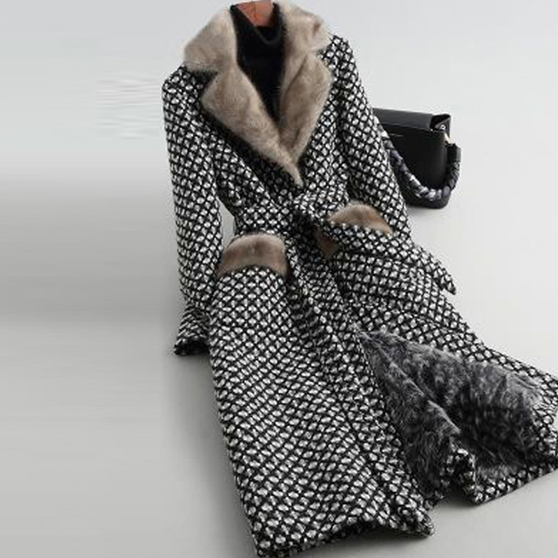 Sewing Tweed - Sztuczne futro, trawa, odzież zimowa damska,
