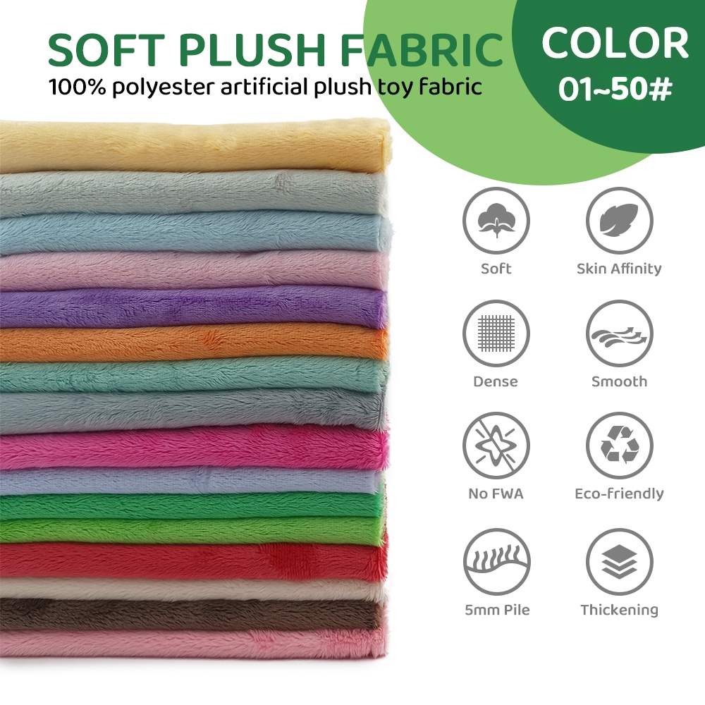 Textile And Sewing Materials - 01~50 # Tkanina pluszowa do szycia