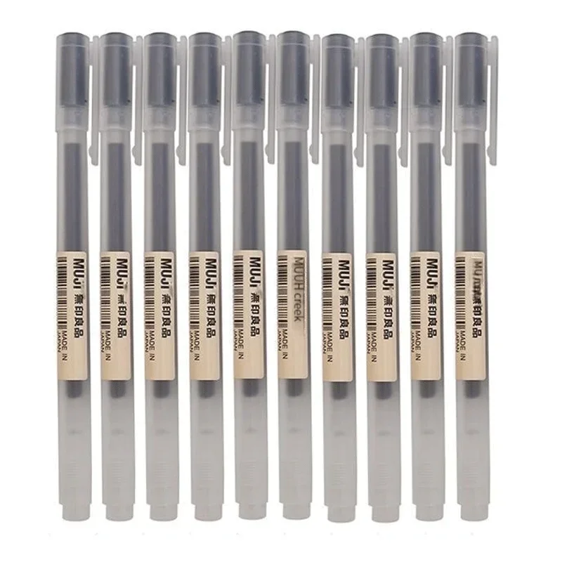 Pilot Pen G2 - 6/8 szt./zestaw Długopis żelowy MUJI czarny/czerwony/niebieski