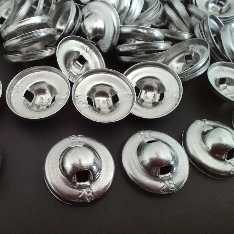 Button Hole Cutter - 500 szt. Metalowe guziki z materiałową