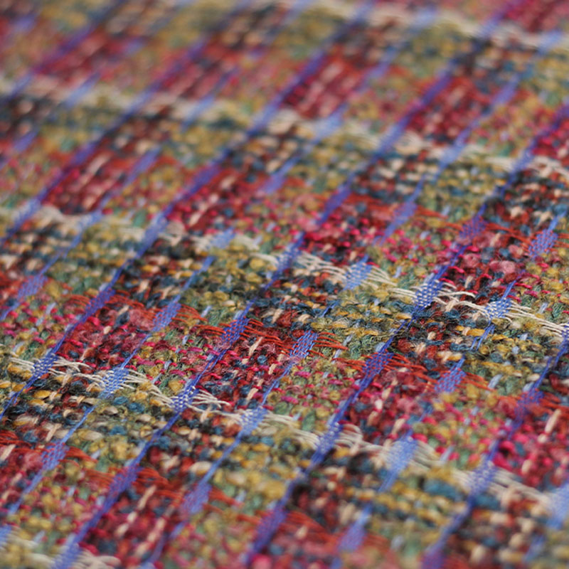 Czerwona/zielona kratka wełnia – Sewing Tweed Fabric recenzja i cena