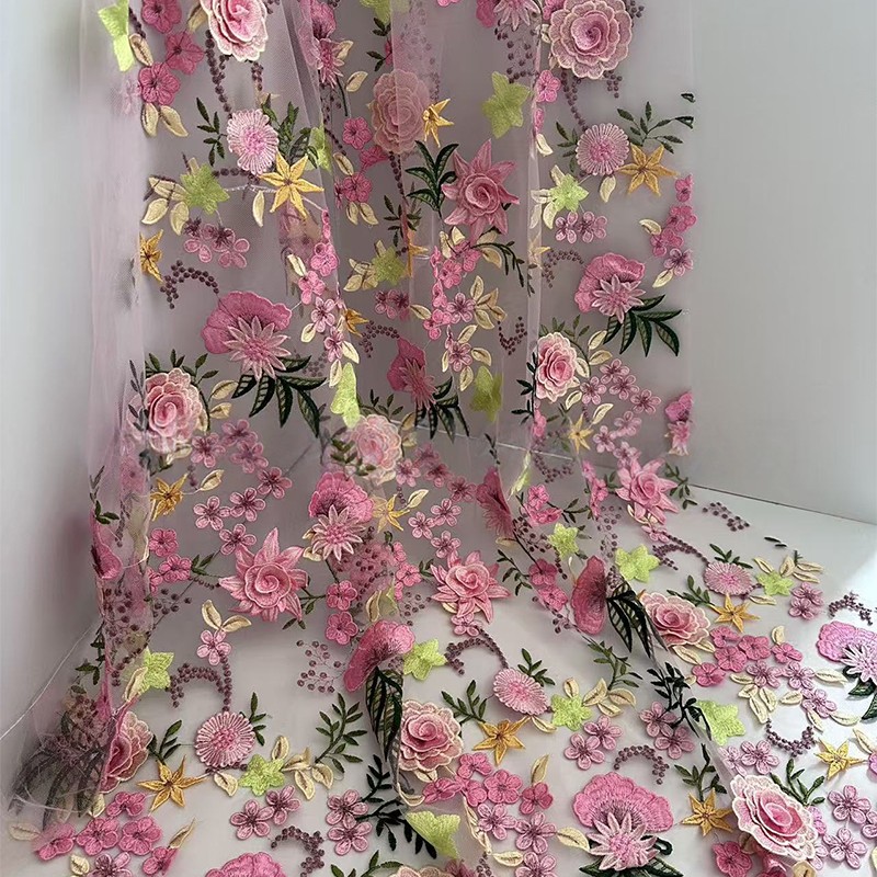 90x130cm 3D Kwiatowy Haftowany – Sewing In Textile recenzja i cena