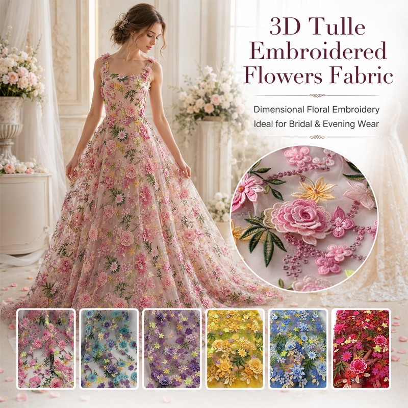 90x130cm 3D Kwiatowy Haftowany – Sewing In Textile recenzja i cena
