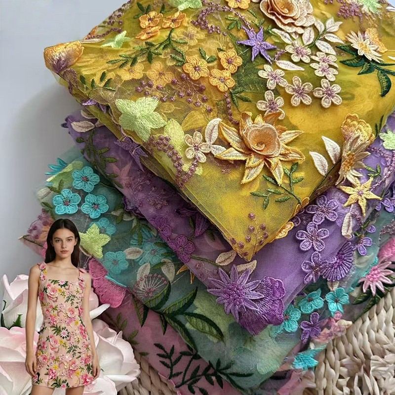 90x130cm 3D Kwiatowy Haftowany – Sewing In Textile recenzja i cena