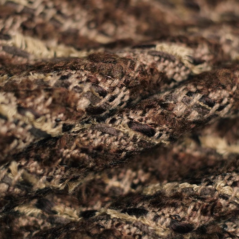 Kawa Kolor Paski Wzór Cekinów  – Sewing Tweed Fabric recenzja i cena