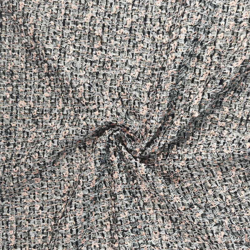 Tkanina tweedowa z zielono-cze – Sewing Tweed Fabric recenzja i cena